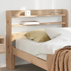 Vidaxl Tête de lit avec étagères 90 cm bois massif de pin