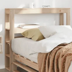 Vidaxl Tête de lit avec étagères 75 cm bois massif de pin Online