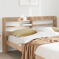Vidaxl Tête de lit avec étagères 150 cm bois massif de pin Online