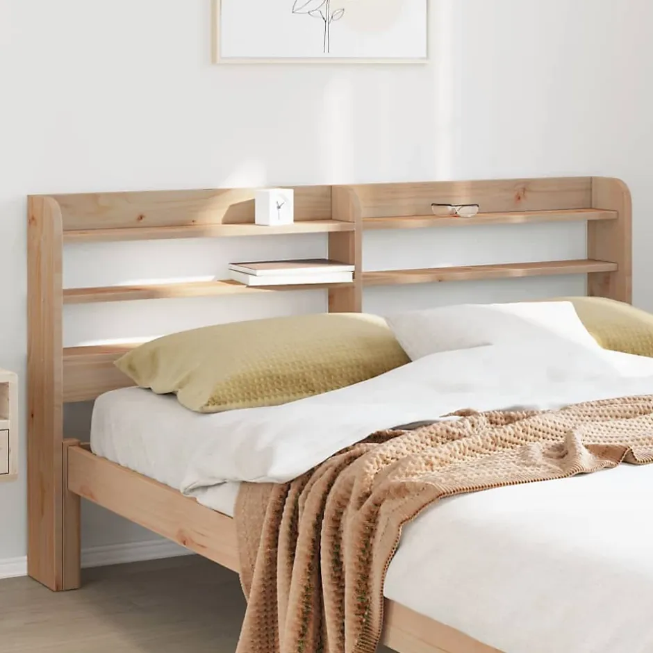 Vidaxl Tête de lit avec étagères 140 cm bois massif de pin Best