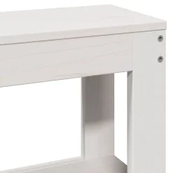 Vidaxl Tête de lit avec étagères blanc 160 cm bois massif de pin Discount