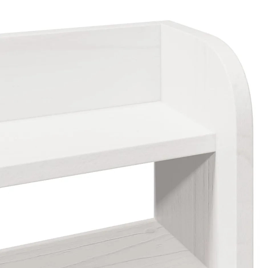 Vidaxl Tête de lit avec étagères blanc 100 cm bois massif de pin Sale