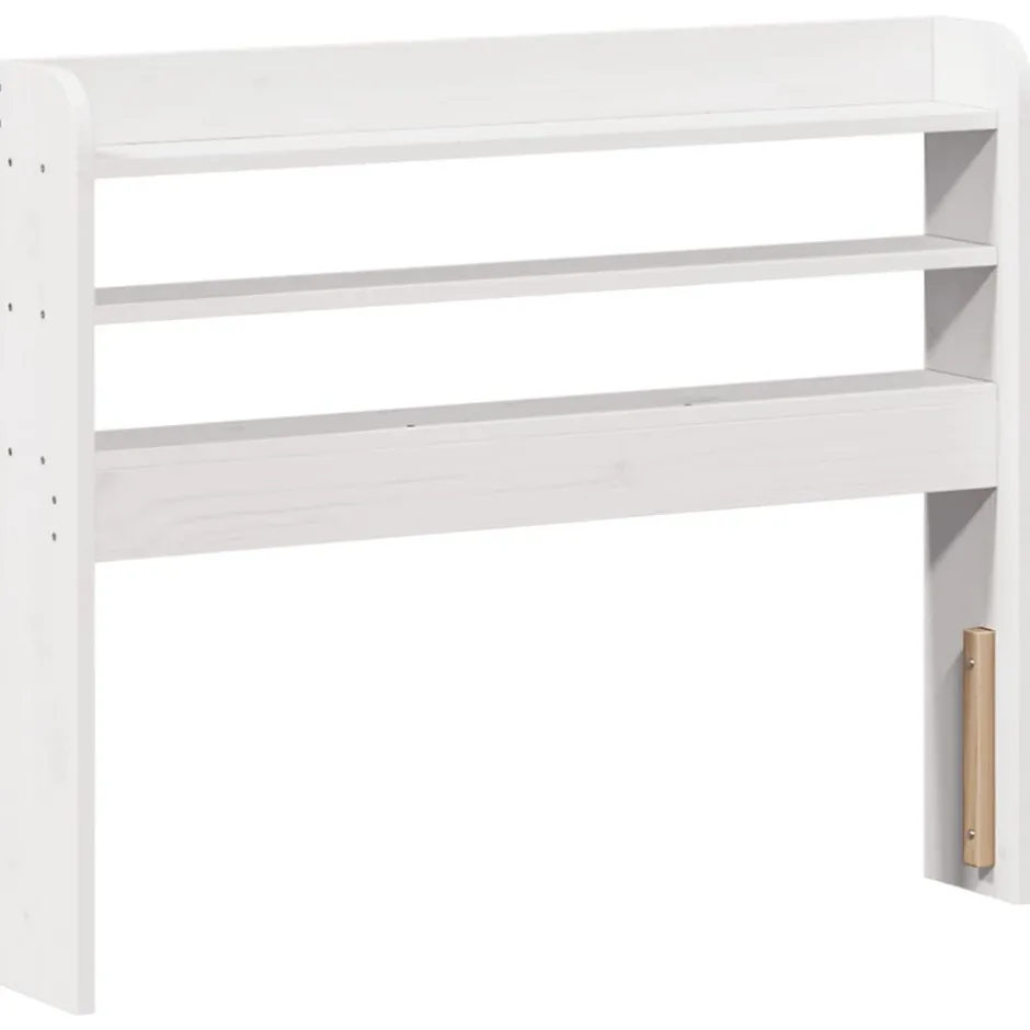 Vidaxl Tête de lit avec étagères blanc 100 cm bois massif de pin Sale