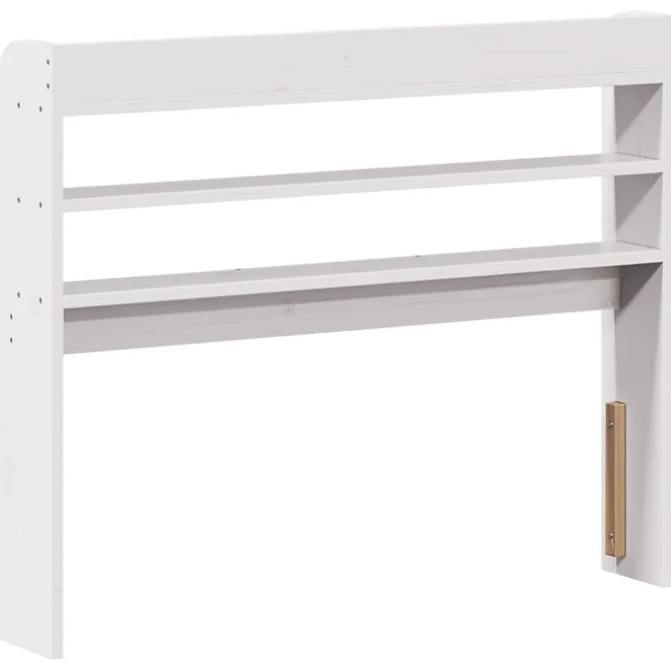 Vidaxl Tête de lit avec étagères blanc 75 cm bois massif de pin Discount