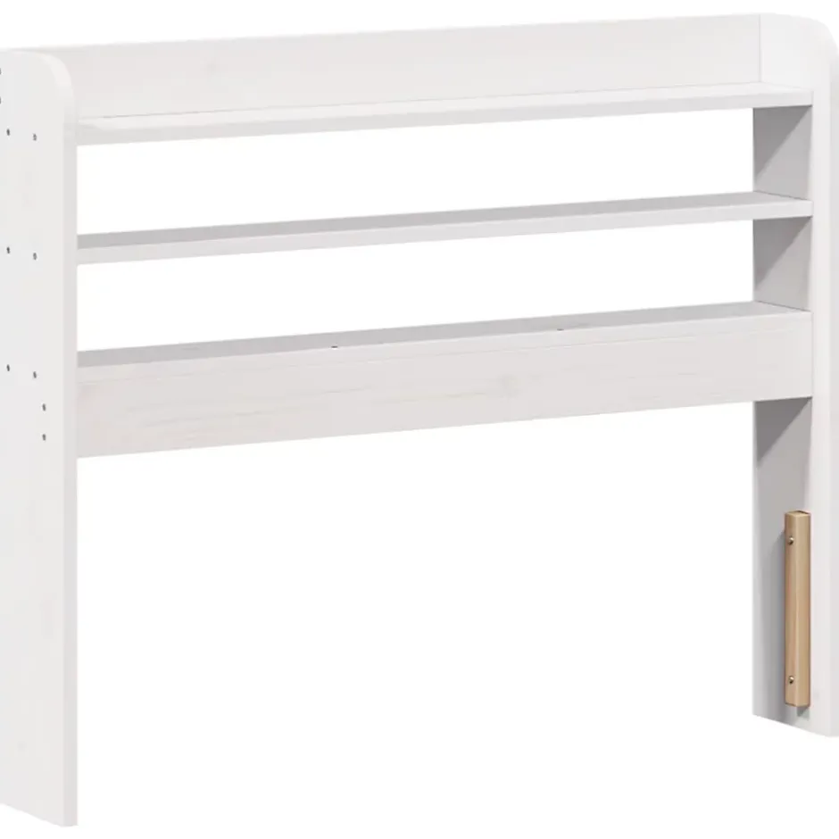 Vidaxl Tête de lit avec étagères blanc 75 cm bois massif de pin Discount