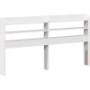 Vidaxl Tête de lit avec étagères blanc 140 cm bois massif de pin Discount