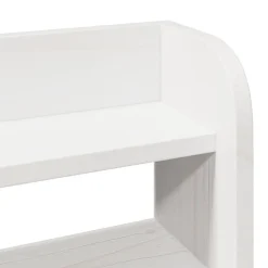 Vidaxl Tête de lit avec étagères blanc 140 cm bois massif de pin Discount