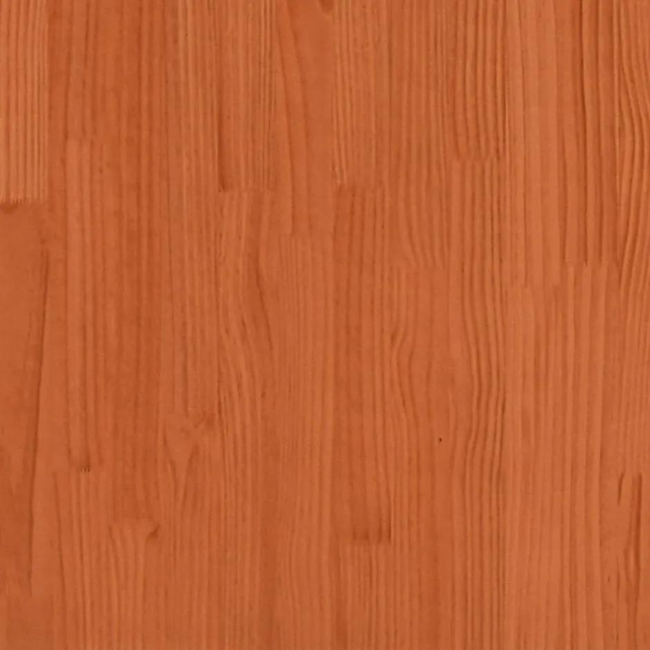 Vidaxl Tête de lit avec étagères marron cire 75 cm bois massif de pin