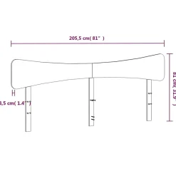 Vidaxl Tête de lit blanc 200 cm bois massif de pin