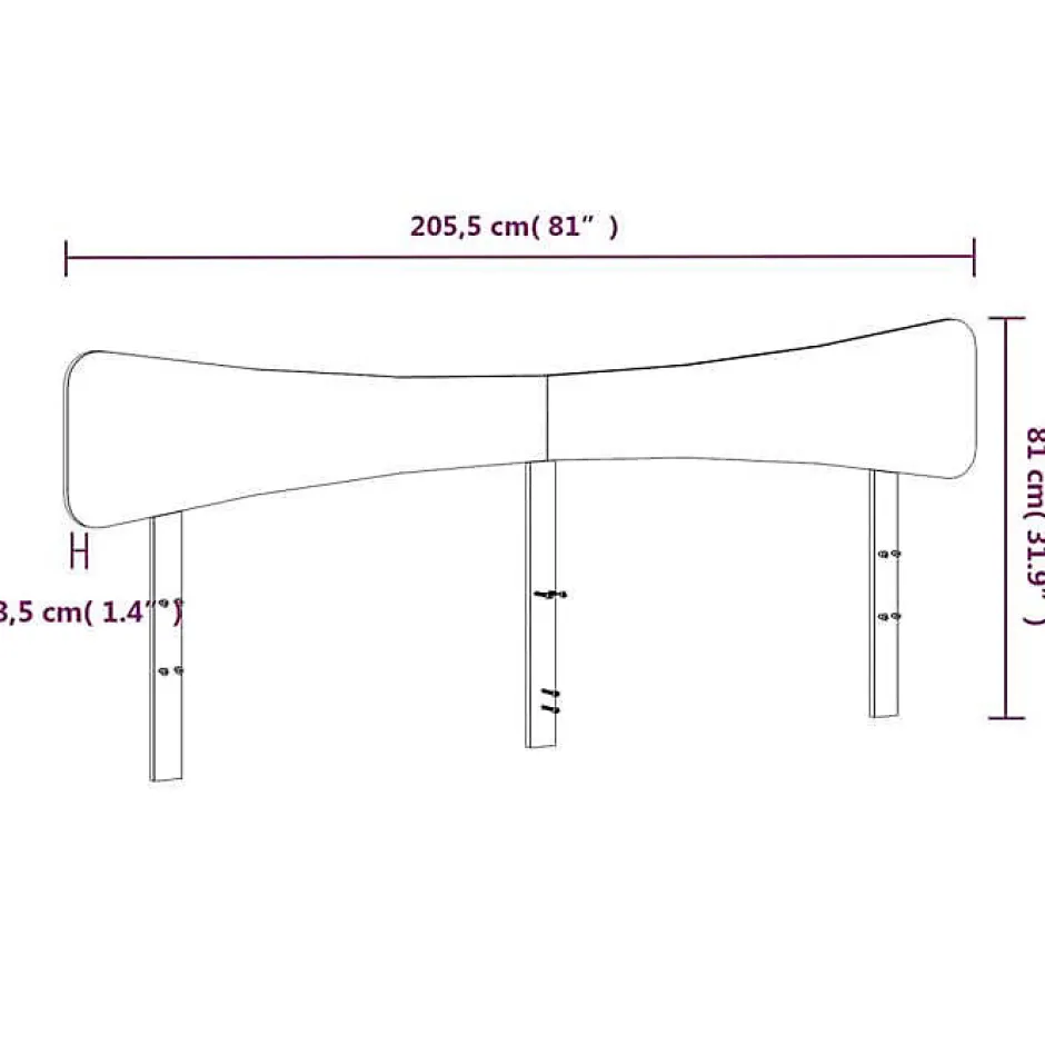 Vidaxl Tête de lit blanc 200 cm bois massif de pin