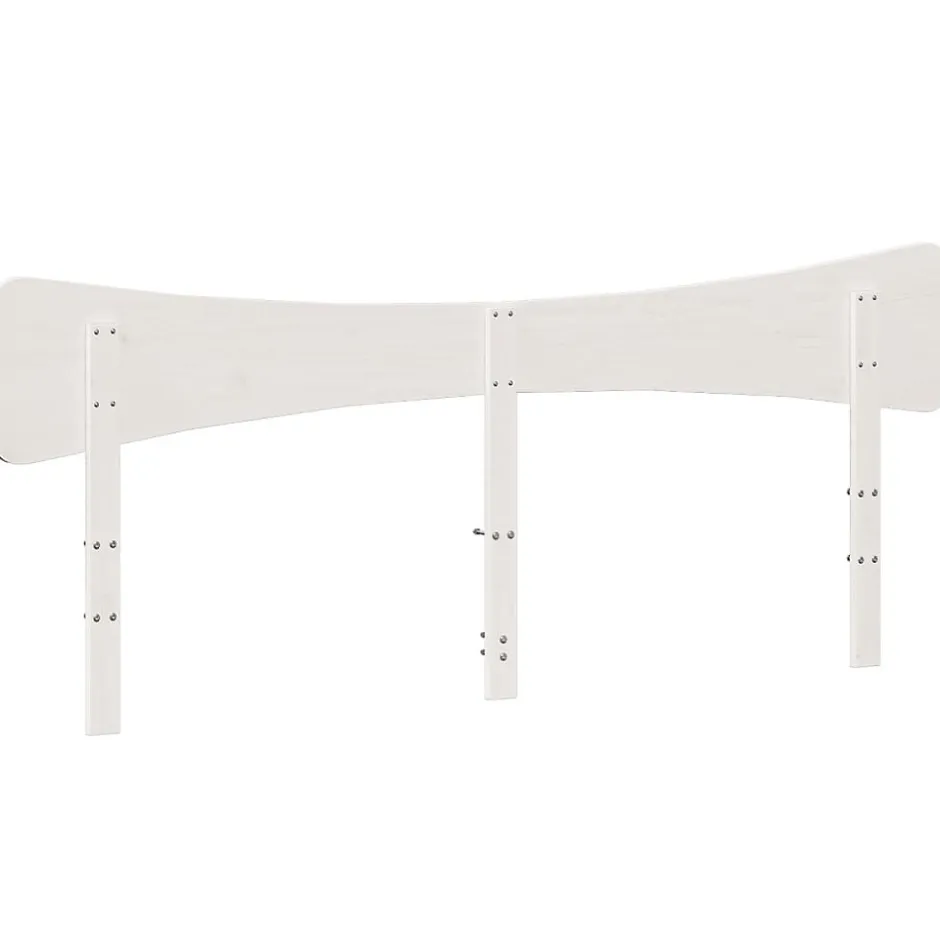 Vidaxl Tête de lit blanc 200 cm bois massif de pin