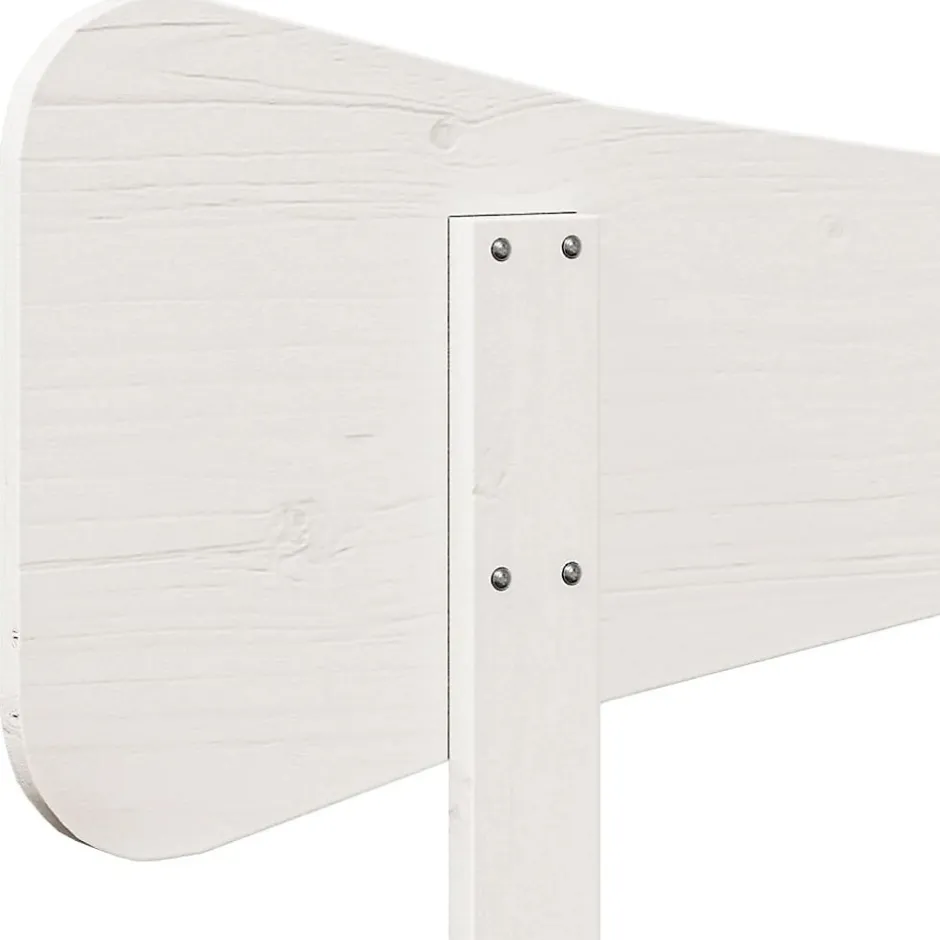 Vidaxl Tête de lit blanc 200 cm bois massif de pin