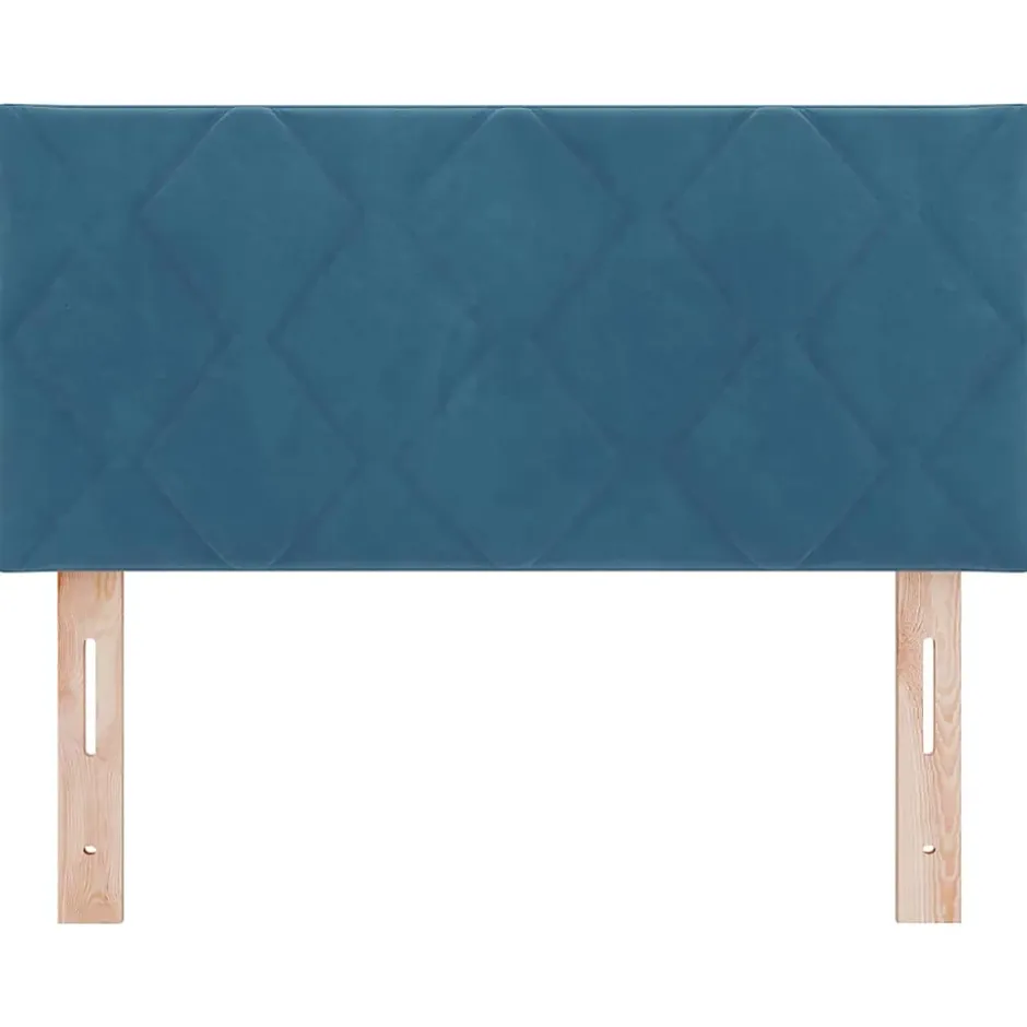Vidaxl Tête de lit Bleu foncé 90 cm Velours Discount