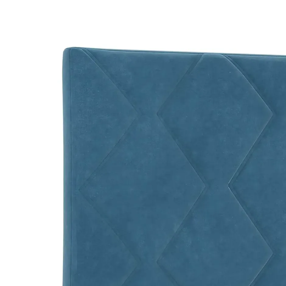 Vidaxl Tête de lit Bleu foncé 90 cm Velours Discount