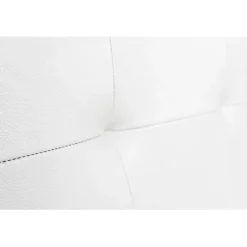 Eccox Tête de lit Cala en similicuir blanc 90 Outlet