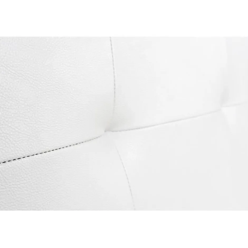 Eccox Tête de lit Cala en similicuir blanc 90 Outlet