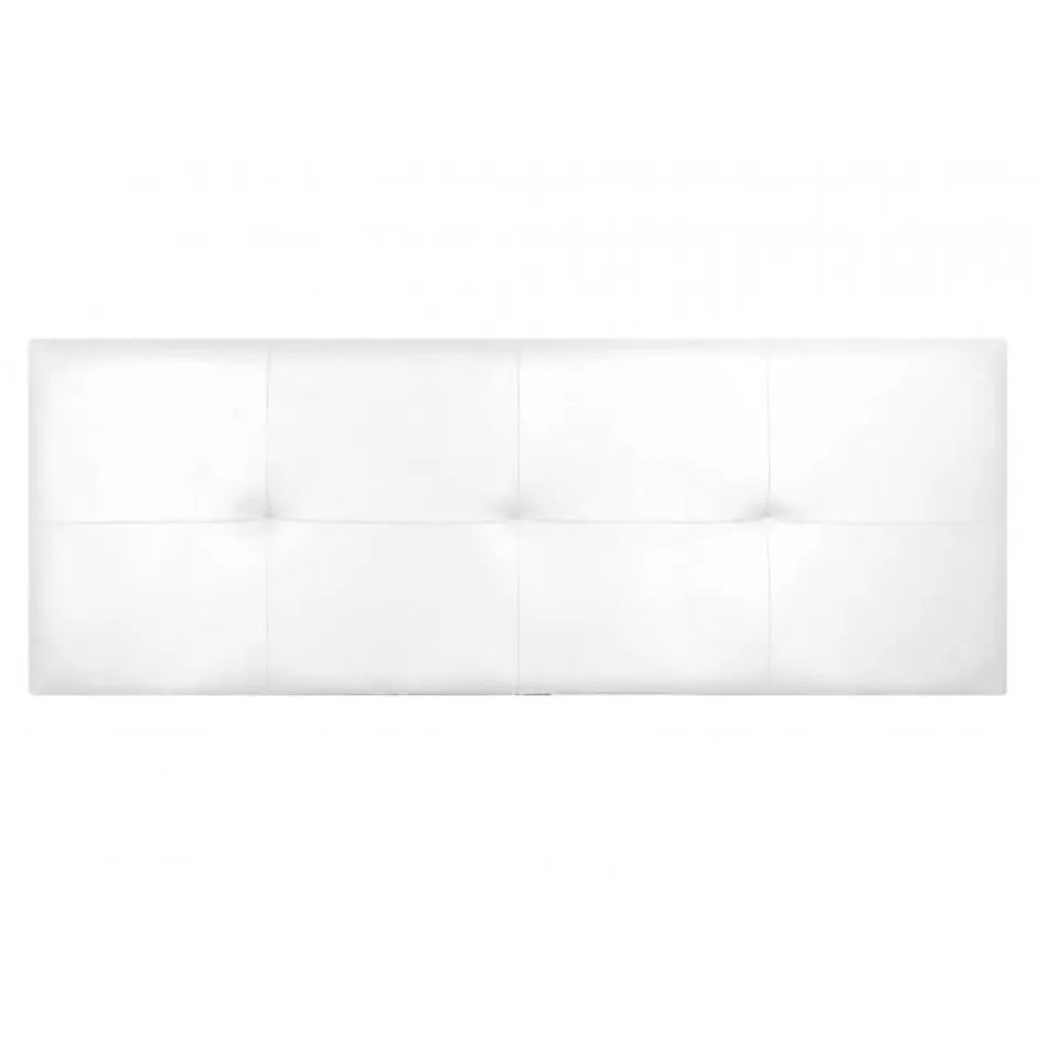 Eccox Tête de lit Cala en similicuir blanc 90 Outlet