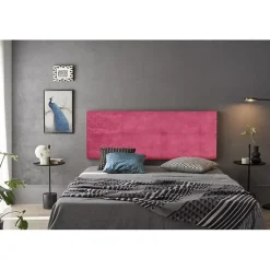 Eccox Tête de lit Cala en tissu rose 100