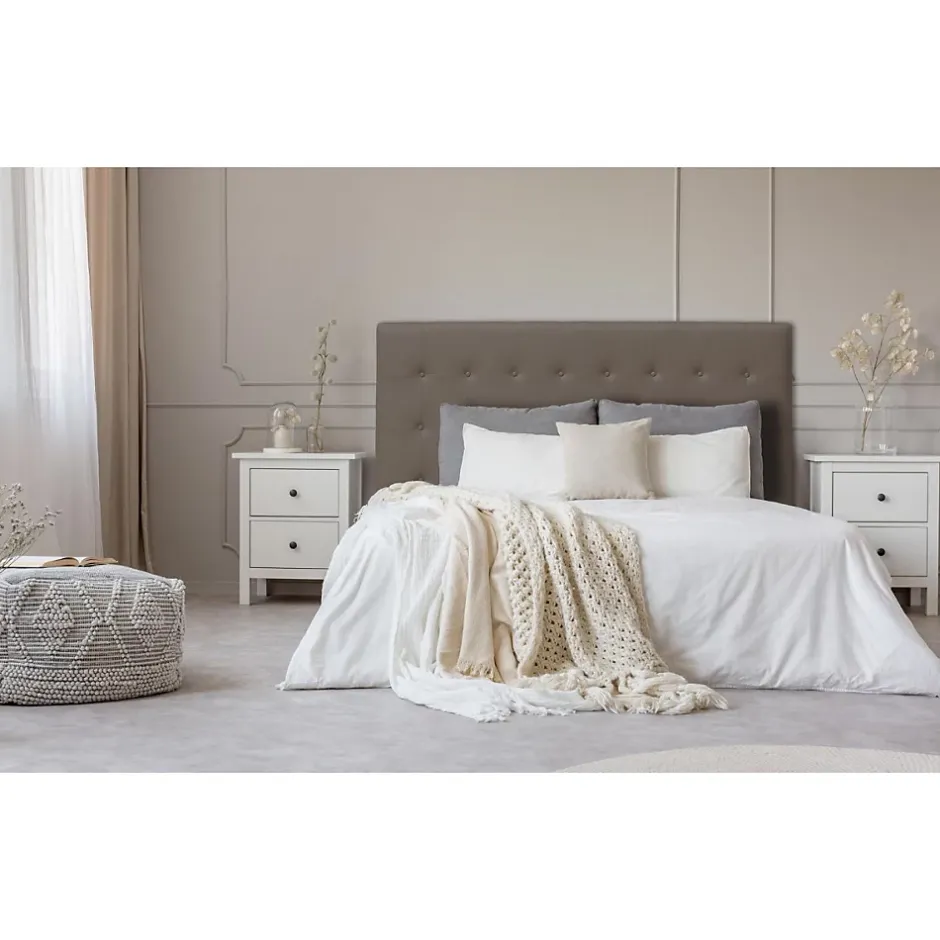 Paris Prix Tête de Lit Capitonnée "Amor" 180cm Taupe Sale