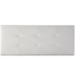 Vs Venta-Stock Tête de lit Carla 160x60 cm Blanc, rembourrée de Mousse