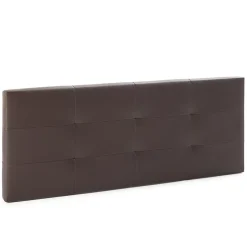 Vs Venta-Stock Tête de lit Carla 160x60 cm Chocolat, rembourrée de Mousse Outlet