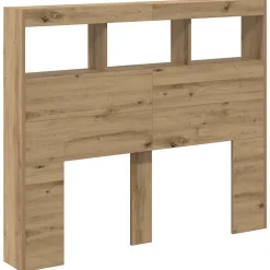 Vidaxl Tête de lit Chêne artisanal 120 x 17 x 102 cm Bois d'ingénierie