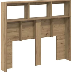 Vidaxl Tête de lit Chêne artisanal 120 x 17 x 102 cm Bois d'ingénierie