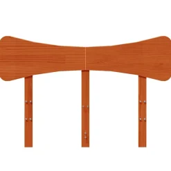 Vidaxl Tête de lit cire marron 120 cm bois massif de pin