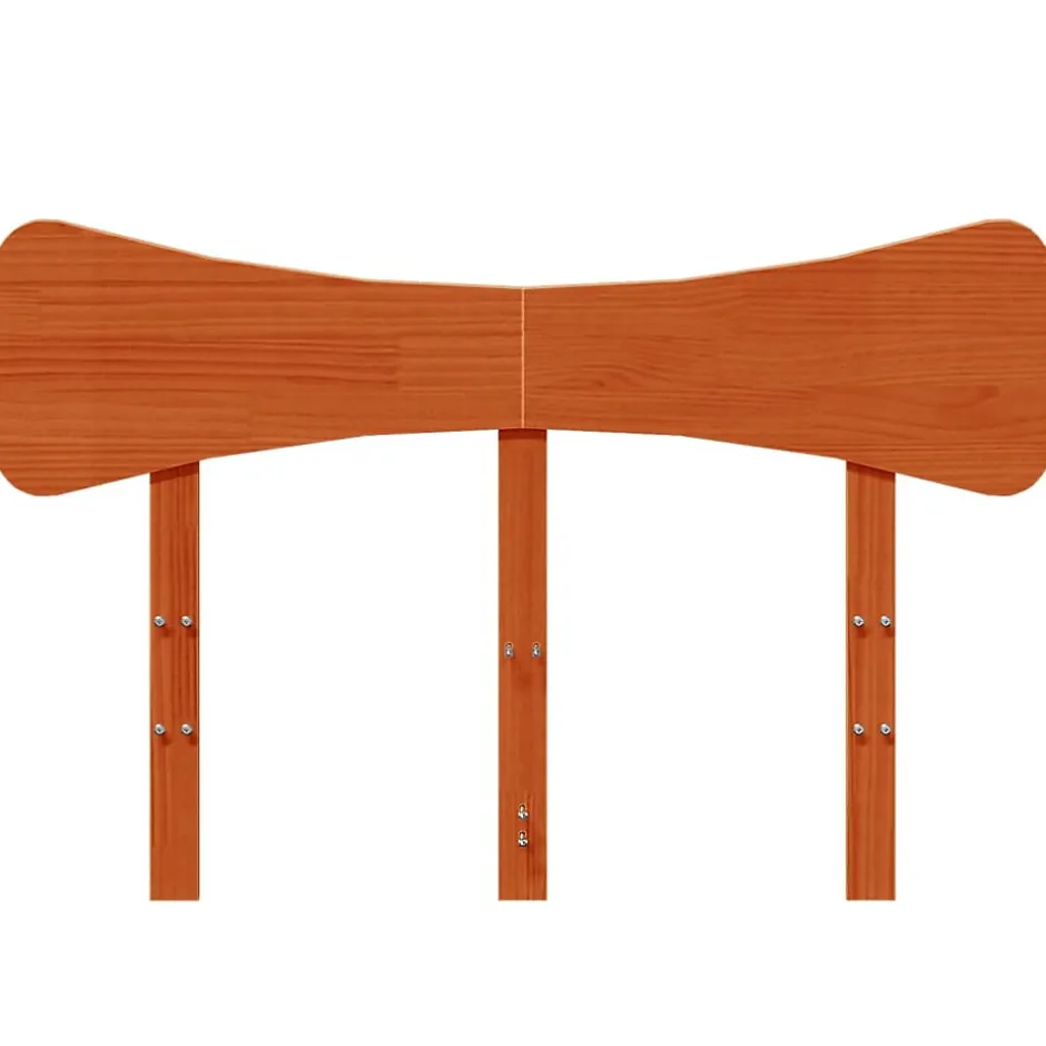 Vidaxl Tête de lit cire marron 120 cm bois massif de pin