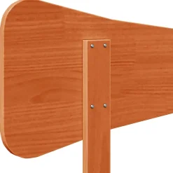 Vidaxl Tête de lit cire marron 120 cm bois massif de pin