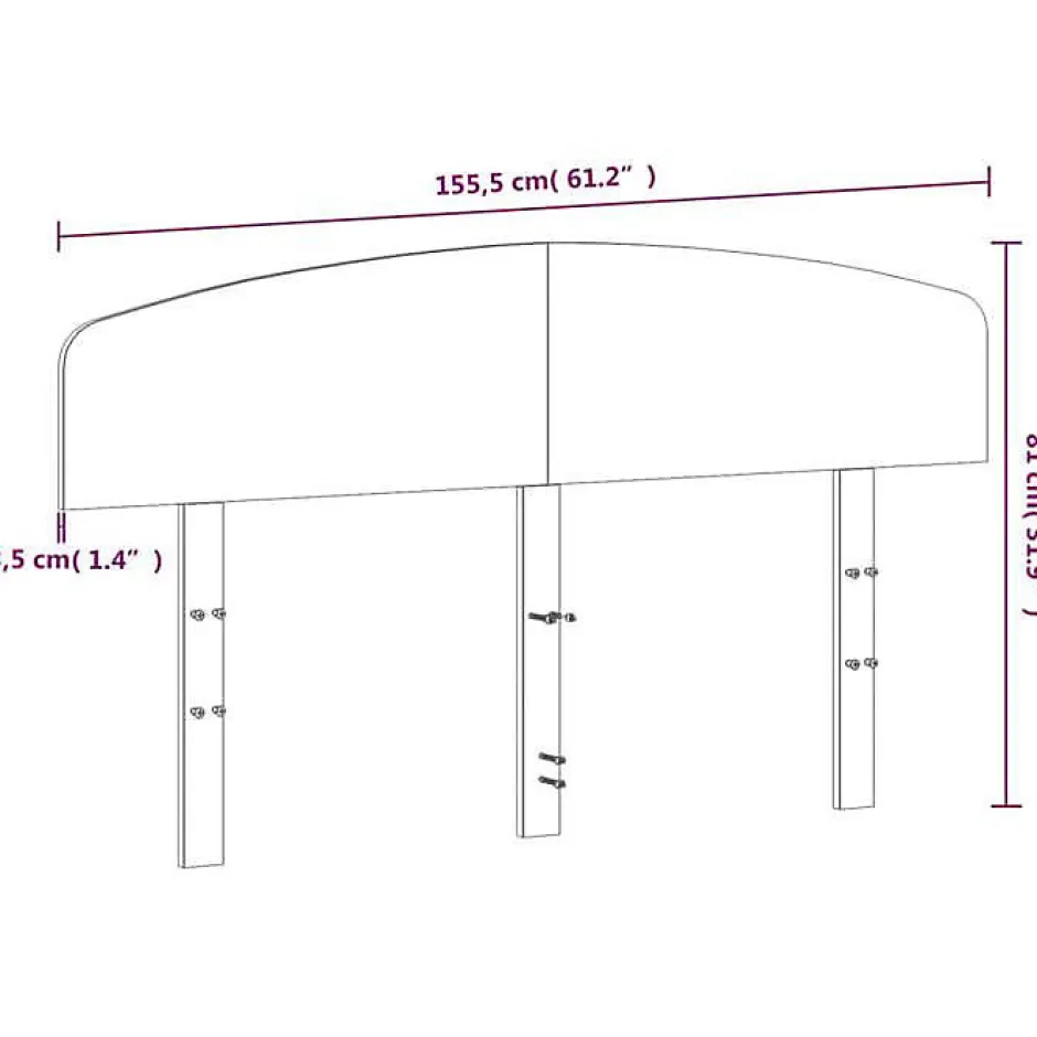 Vidaxl Tête de lit cire marron 150 cm bois massif de pin
