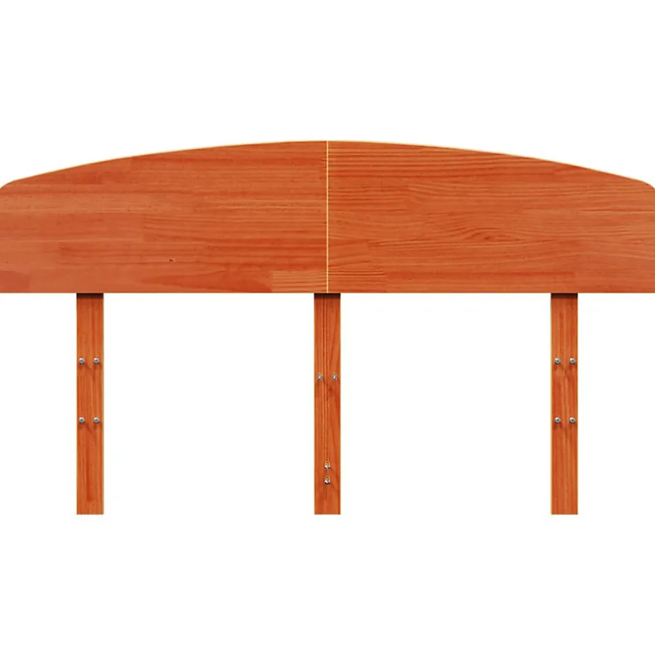Vidaxl Tête de lit cire marron 150 cm bois massif de pin