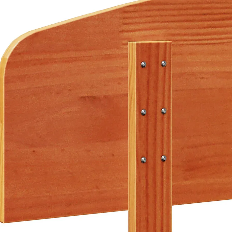 Vidaxl Tête de lit cire marron 150 cm bois massif de pin