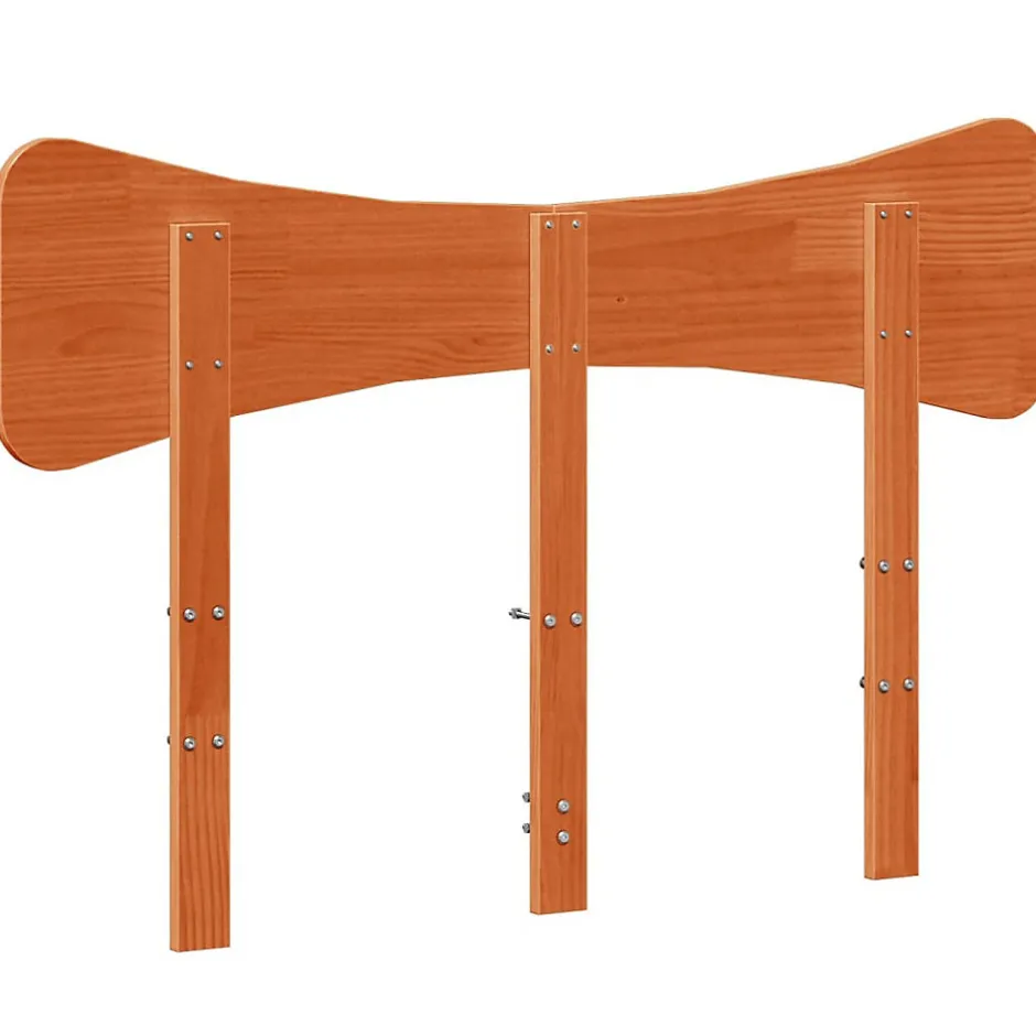 Vidaxl Tête de lit cire marron 135 cm bois massif de pin