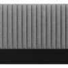 Vente-unique Tête de lit coutures verticales - 170 cm - Tissu - Gris- SARAH