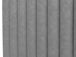 Vente-unique Tête de lit coutures verticales - 170 cm - Tissu - Gris- SARAH