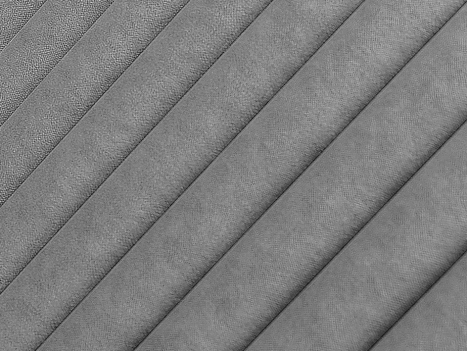 Vente-unique Tête de lit coutures verticales - 170 cm - Tissu - Gris- SARAH