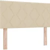 Vidaxl Tête de lit Crème 90 cm tissu