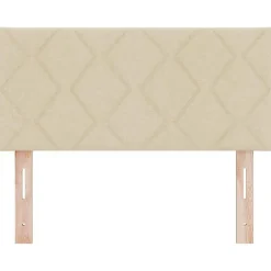 Vidaxl Tête de lit Crème 90 cm tissu