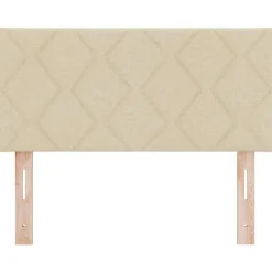 Vidaxl Tête de lit Crème 90 cm tissu