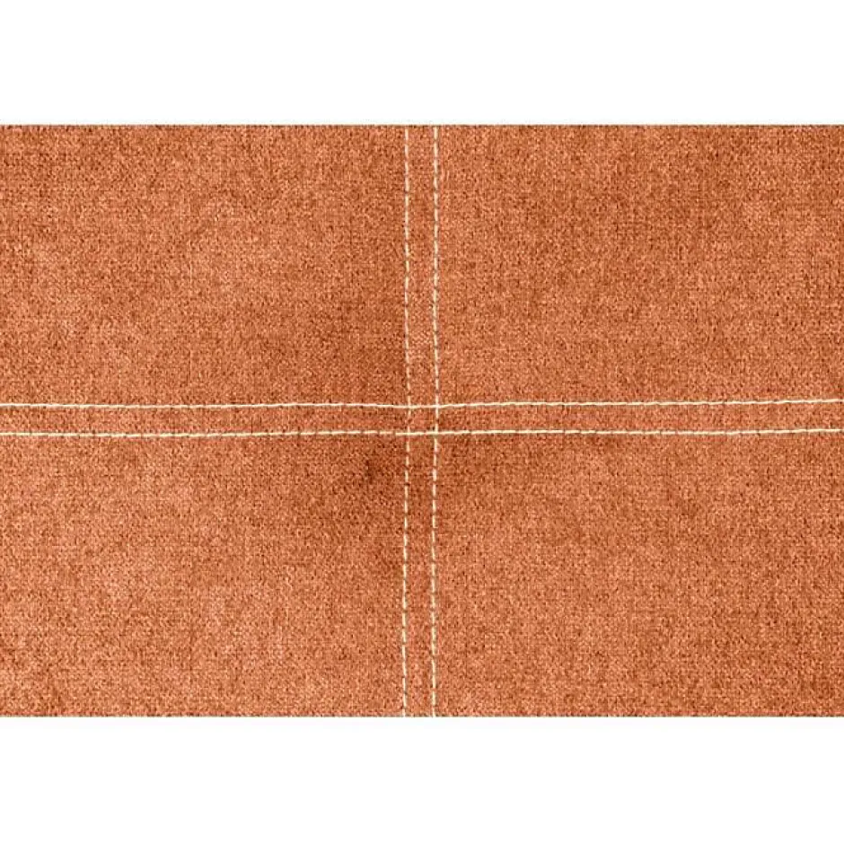 Eccox Tête de lit Dalia en tissu Nid Orange 90