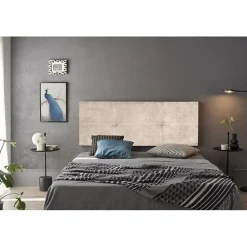 Eccox Tête de lit Dalia en tissu Nid Beige 210