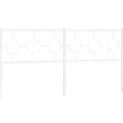 Vidaxl Tête de lit de remplacement métal blanc 180 cm