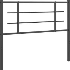 Vidaxl Tête de lit de remplacement métal noir 107 cm Best