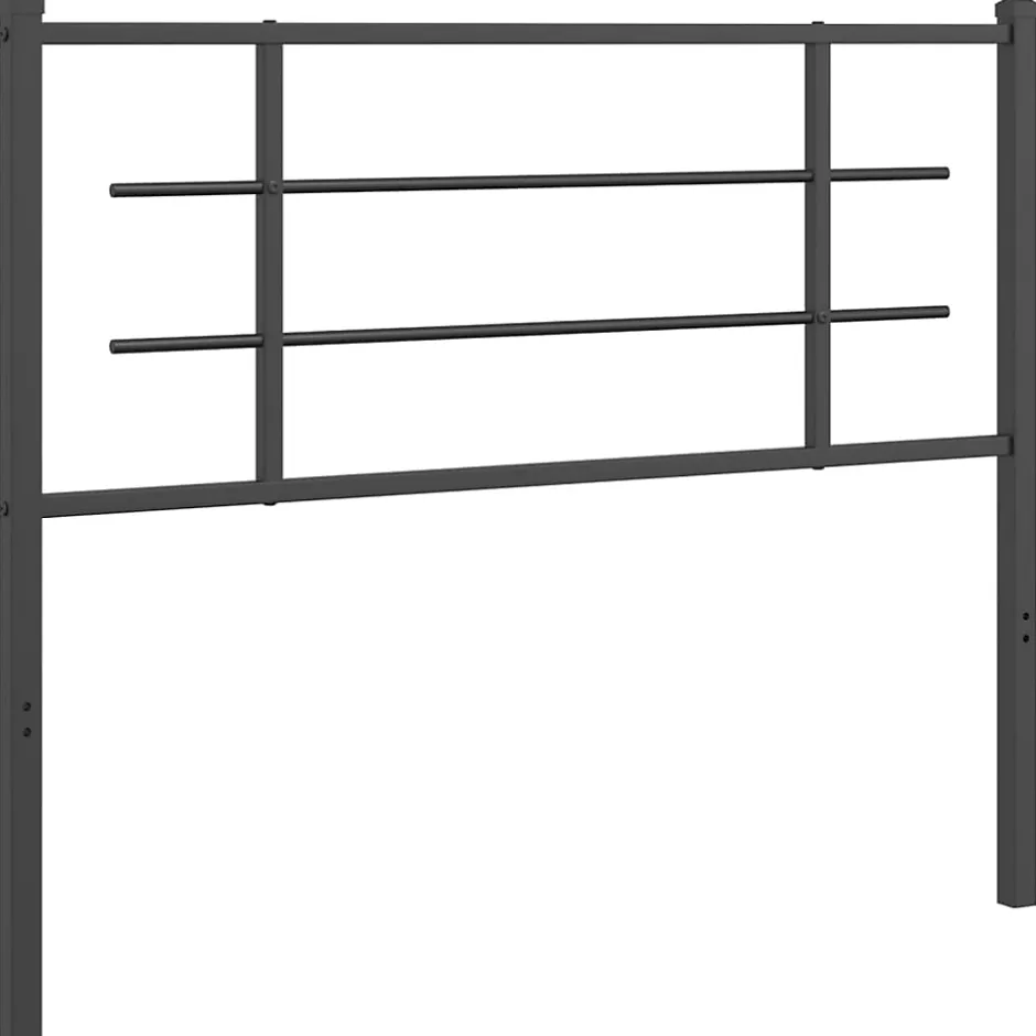 Vidaxl Tête de lit de remplacement métal noir 107 cm Best