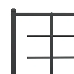 Vidaxl Tête de lit de remplacement métal noir 107 cm Best