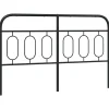 Vidaxl Tête de lit de remplacement métal noir 150 cm