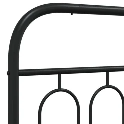 Vidaxl Tête de lit de remplacement métal noir 150 cm