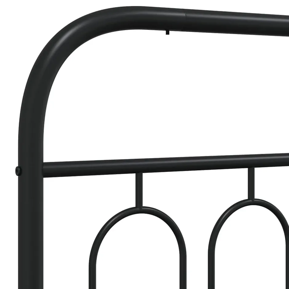 Vidaxl Tête de lit de remplacement métal noir 183 cm Online