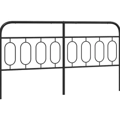 Vidaxl Tête de lit de remplacement métal noir 183 cm Online